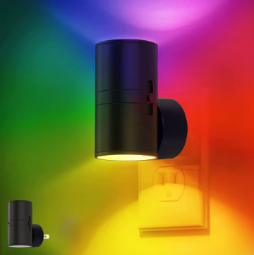 Smarte LED-Wandleuchte mit integriertem Lichtsensor