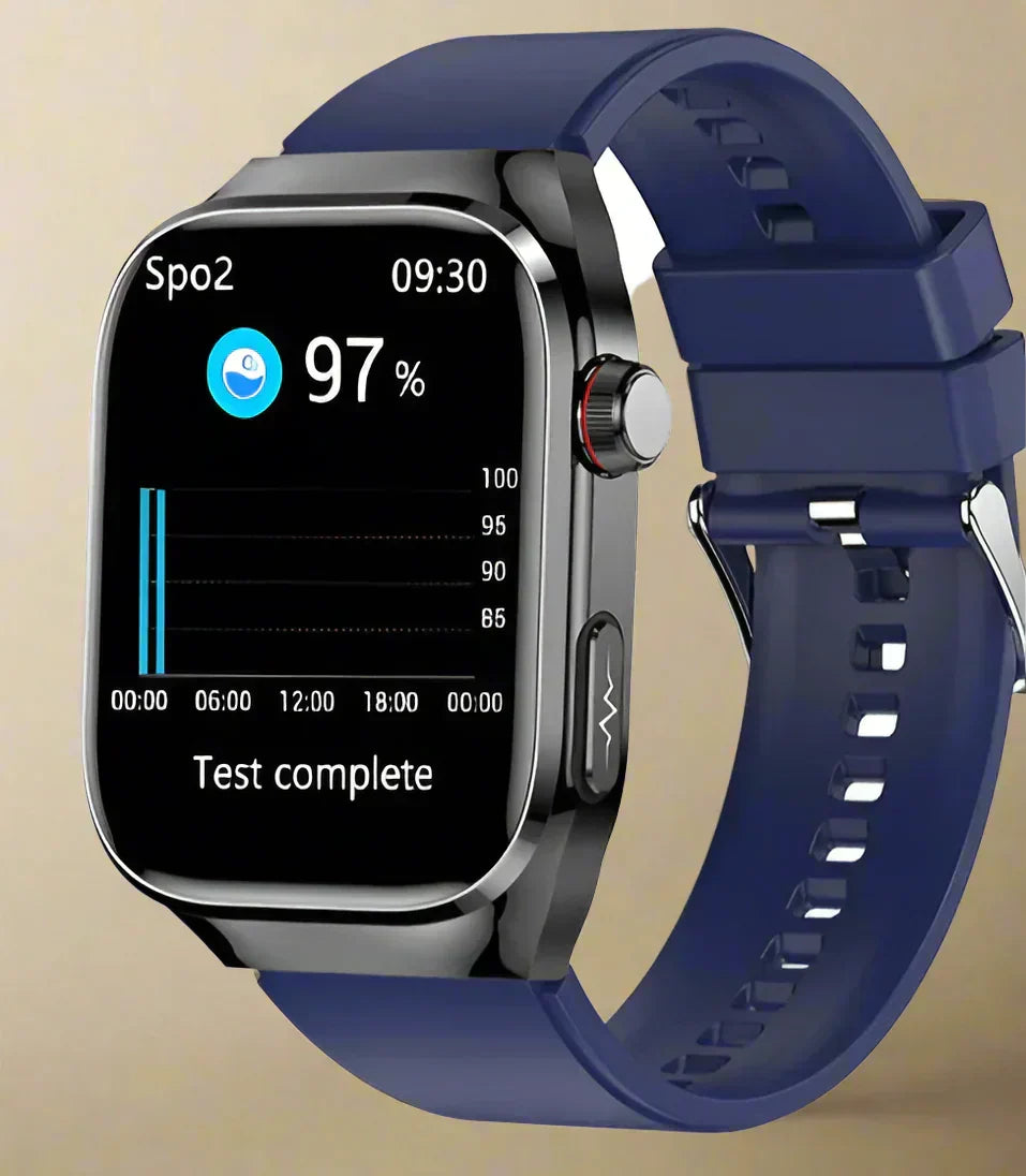 Smartwatch mit Blutzuckermessung, EKG, Harnsäurefunktion und Bluetooth