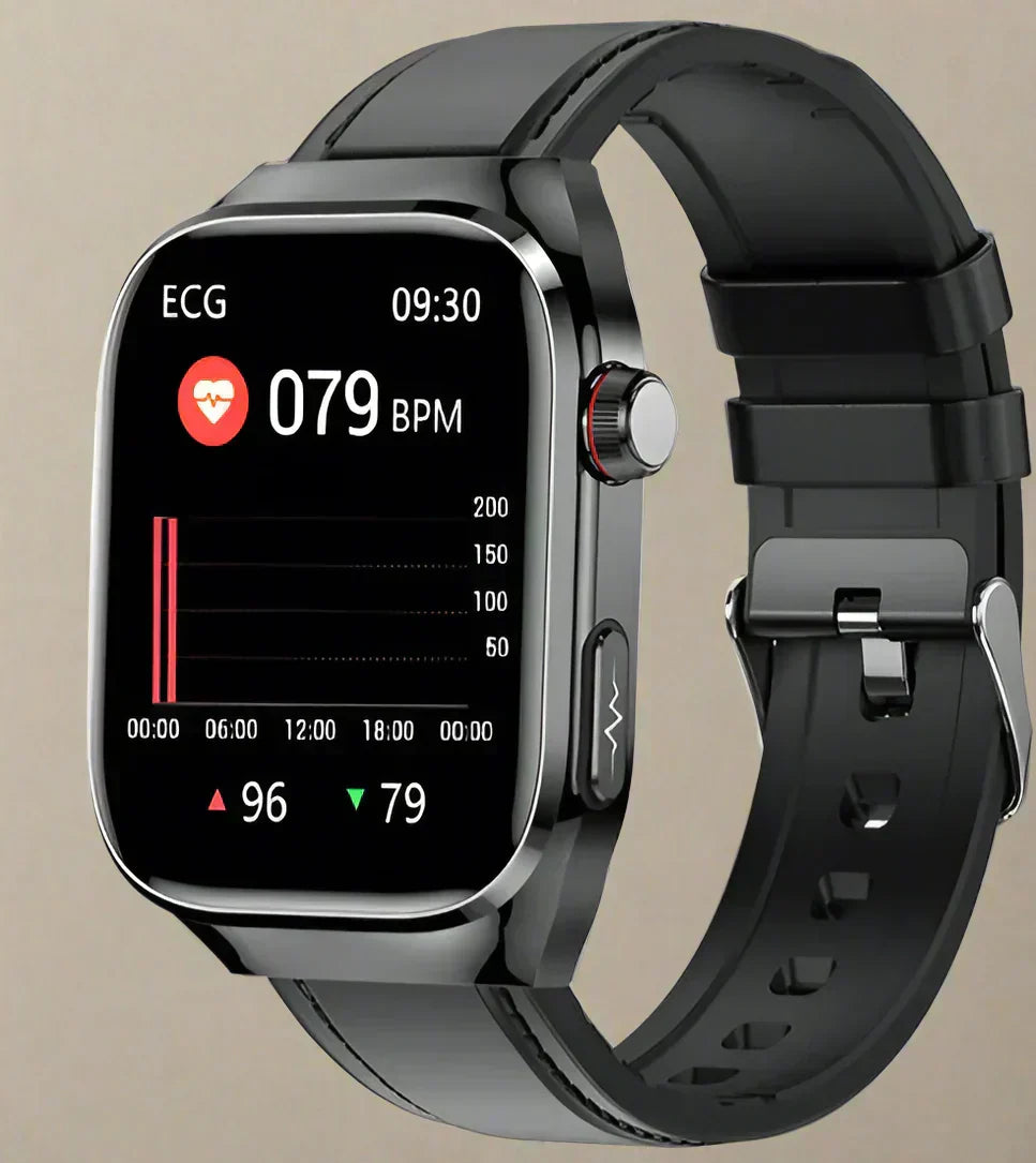 Smartwatch mit Blutzuckermessung, EKG, Harnsäurefunktion und Bluetooth