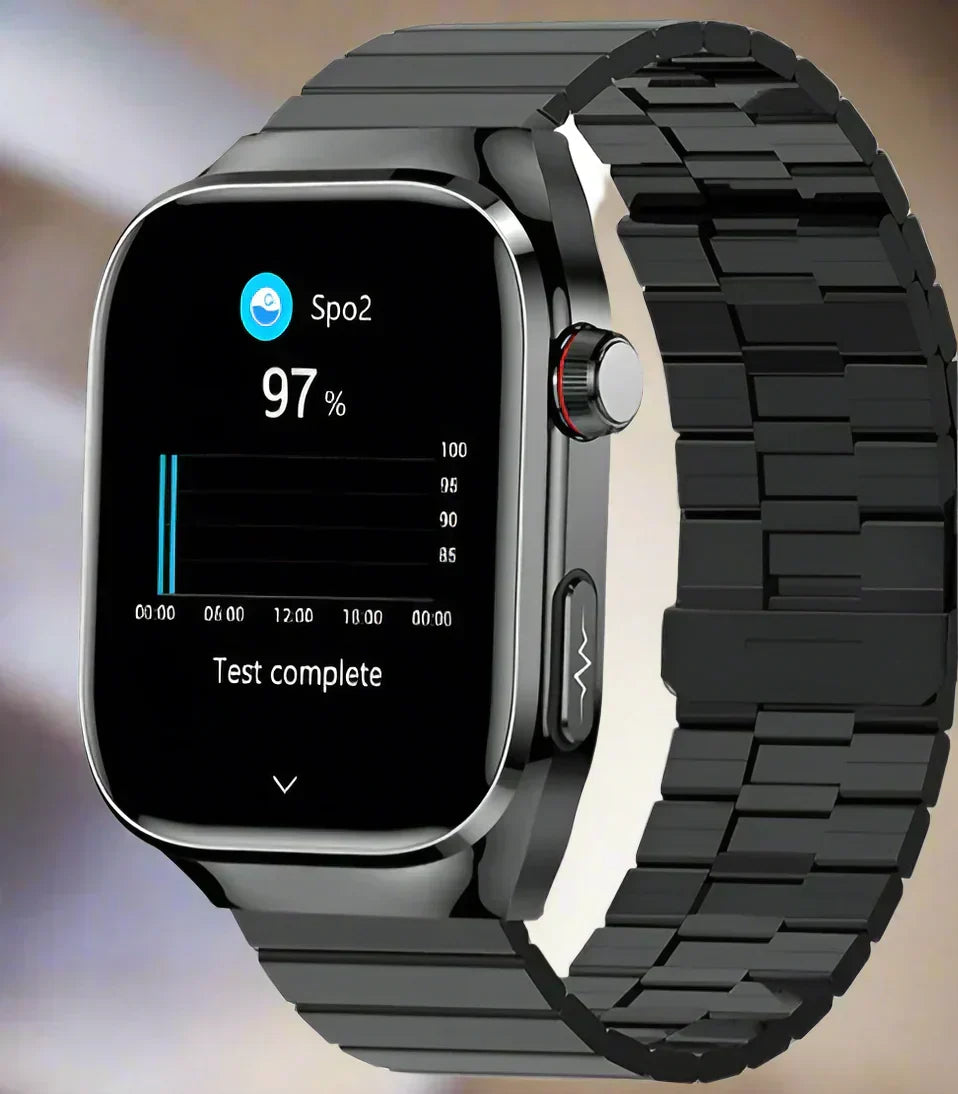 Smartwatch mit Blutzuckermessung, EKG, Harnsäurefunktion und Bluetooth