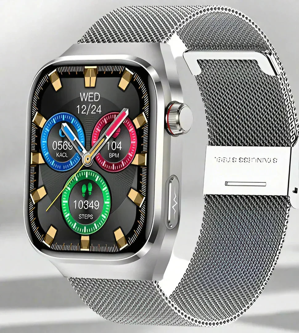 Smartwatch mit Blutzuckermessung, EKG, Harnsäurefunktion und Bluetooth