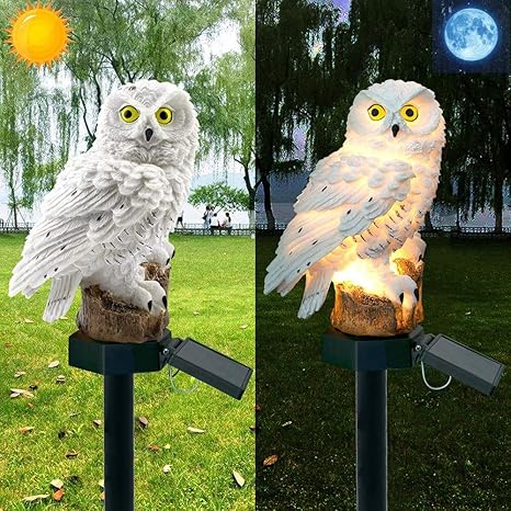 Solar-Gartenstecker Eule