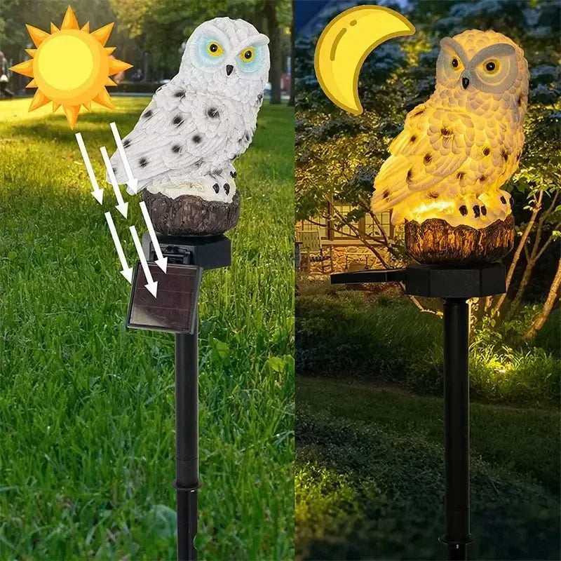 Solar-Gartenstecker Eule