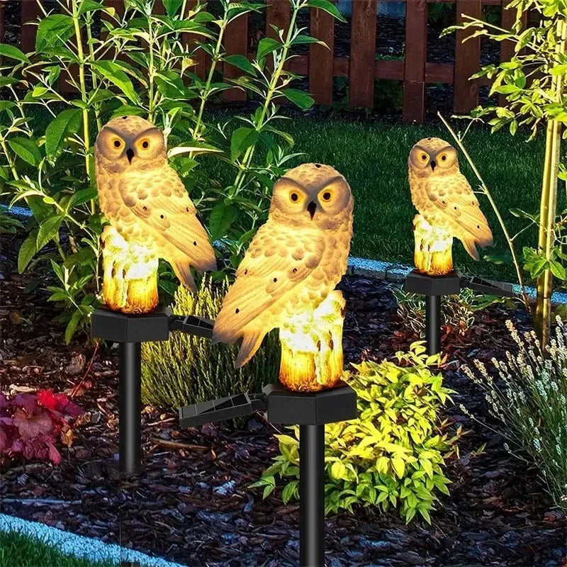 Solar-Gartenstecker Eule