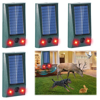 Solar-Ultraschall-Vogelabwehr | Mit LED und Bewegungssensor | Wasserdicht IP58 | 600 m² Abdeckung