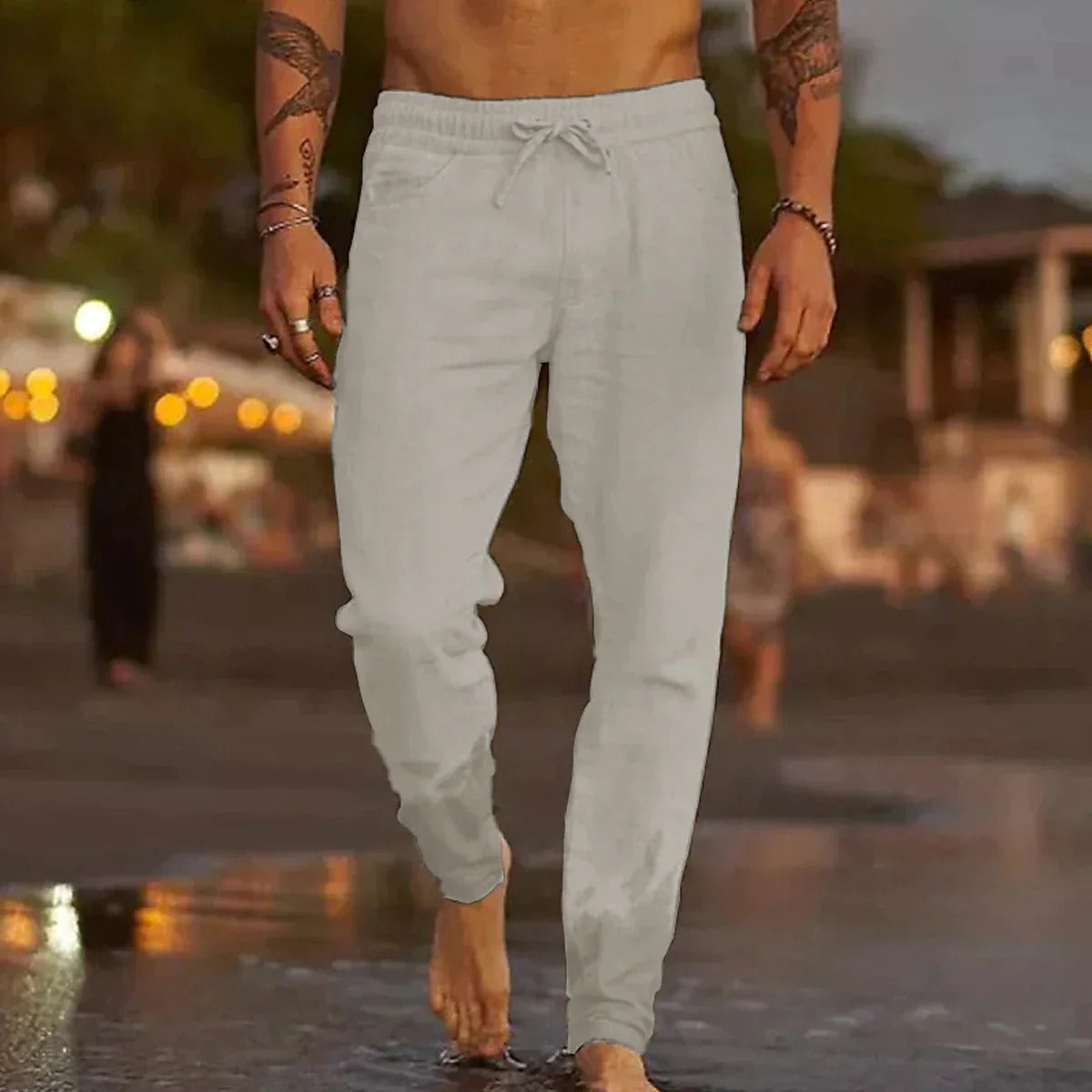 Sommer-Leinenhose für Herren