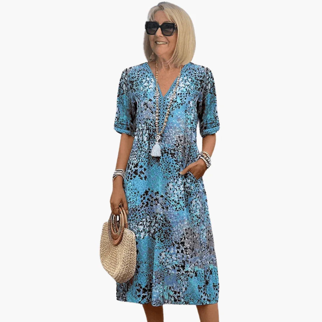 Sommerkleid mit Print für Damen – Luftig & figurumspielend