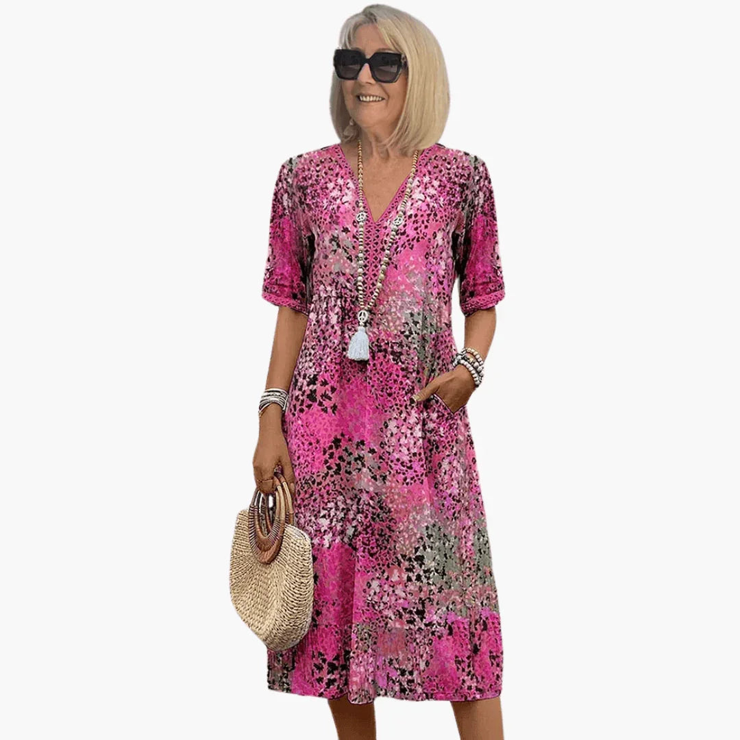 Sommerkleid mit Print für Damen – Luftig & figurumspielend