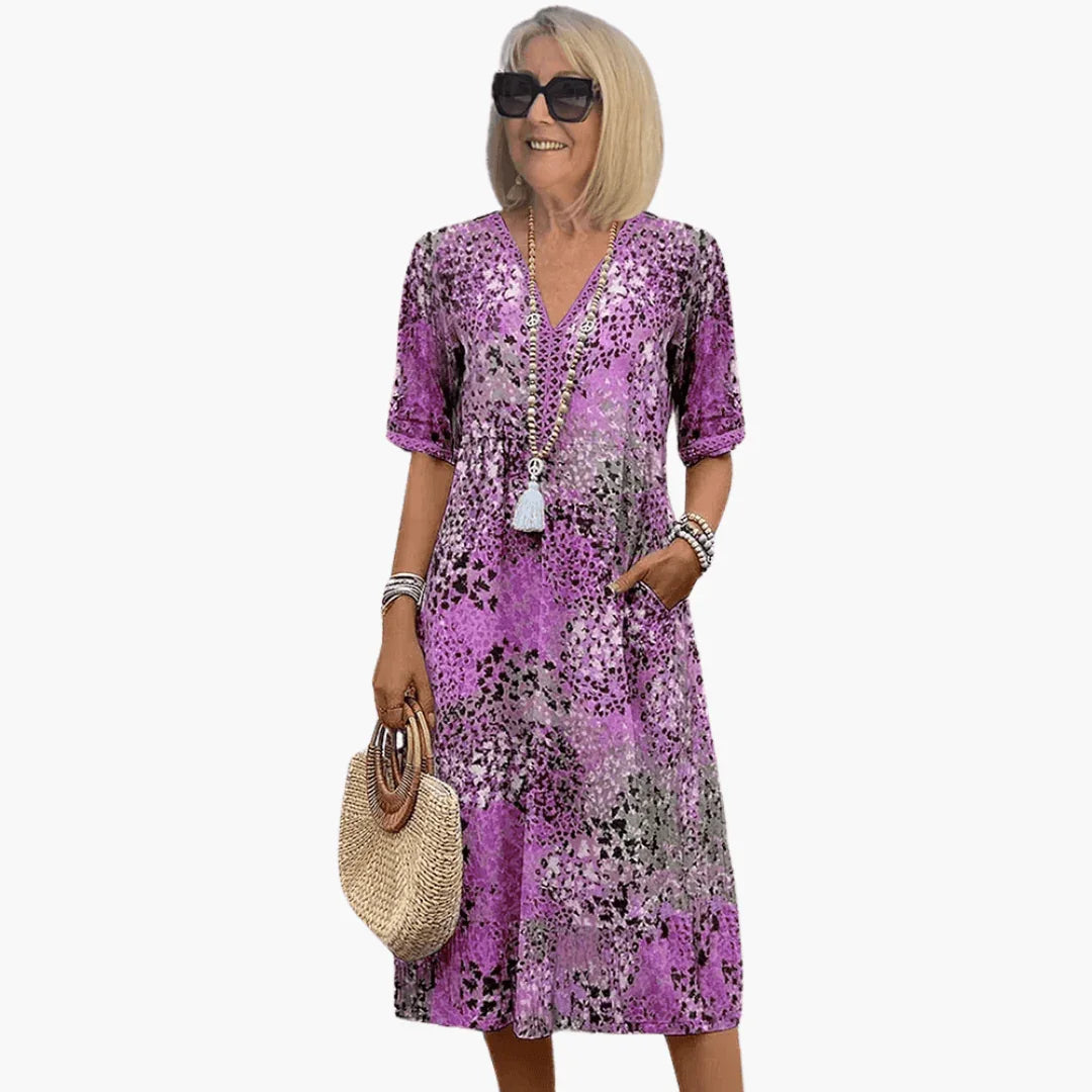Sommerkleid mit Print für Damen – Luftig & figurumspielend