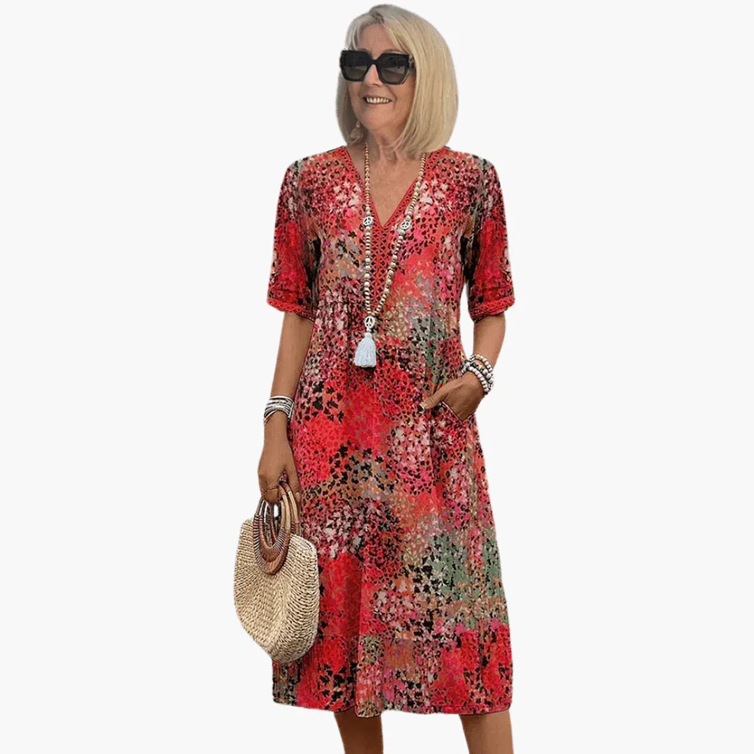 Sommerkleid mit Print für Damen – Luftig & figurumspielend