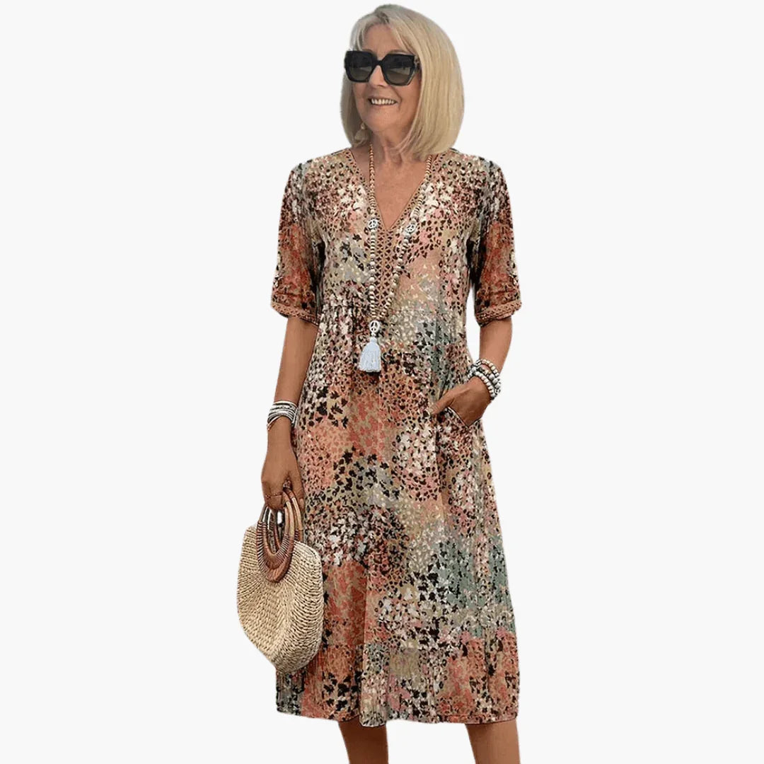 Sommerkleid mit Print für Damen – Luftig & figurumspielend