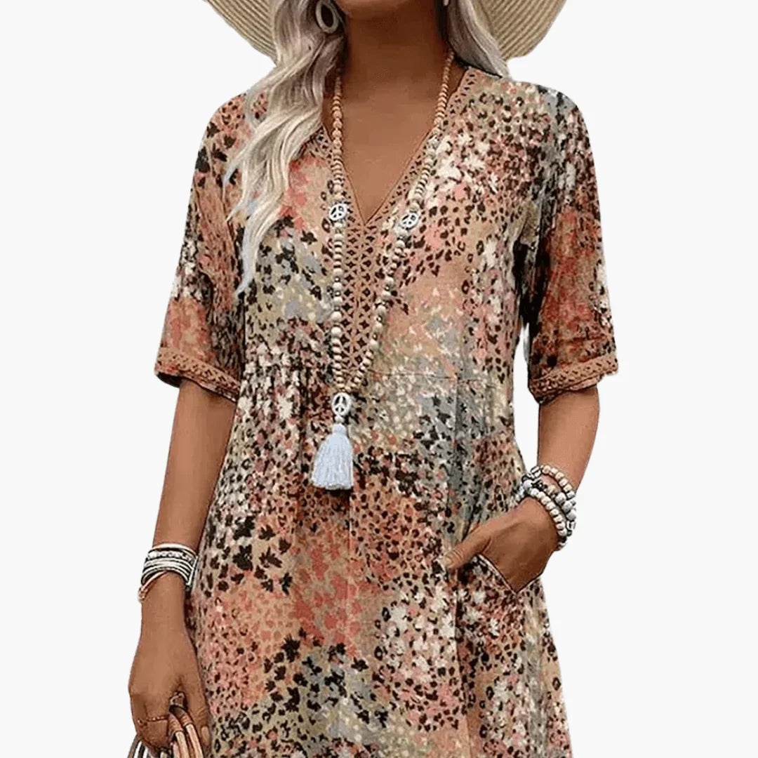 Sommerkleid mit Print für Damen – Luftig & figurumspielend