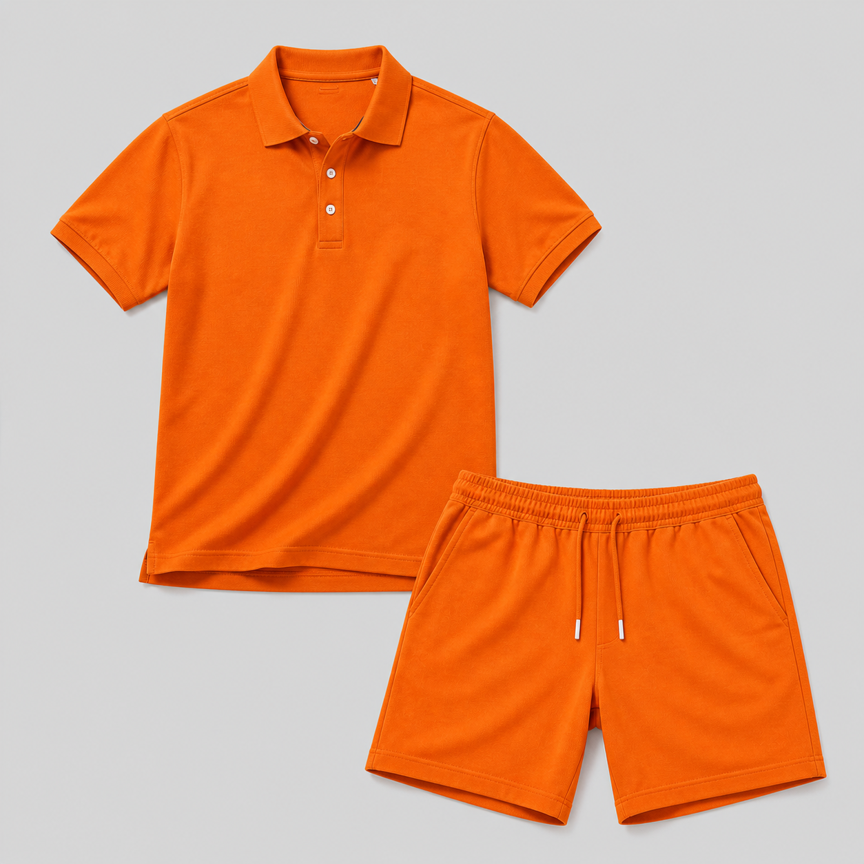 Sommerliches Herren-Sportset – Poloshirt & Shorts, leichter Komfort