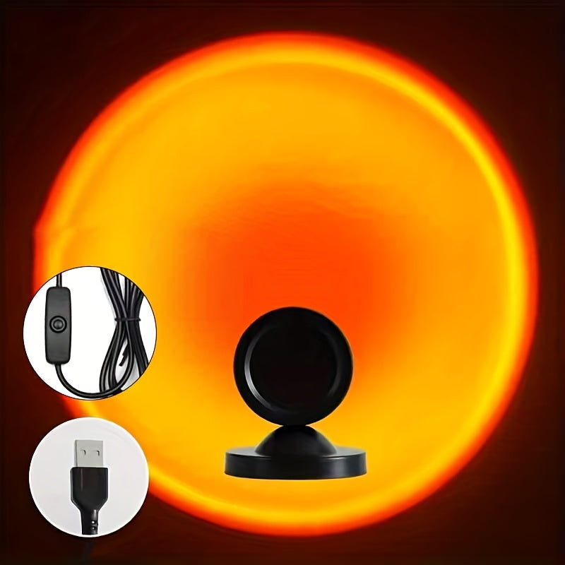 Sonnenuntergangs-Projektionslampe | USB-betriebenes Stimmungslicht
