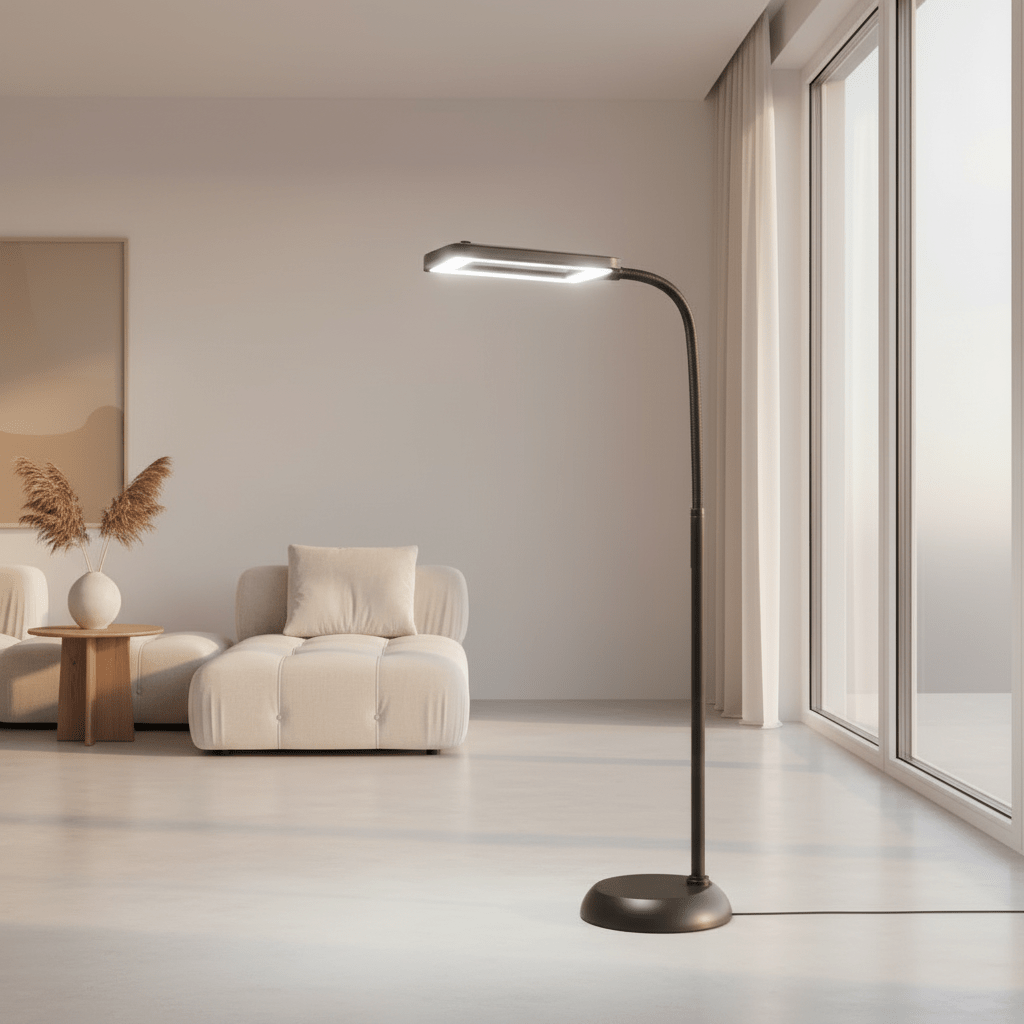 Stehlampe mit 3-facher Vergrößerung und flexiblem Arm für präzises Arbeiten