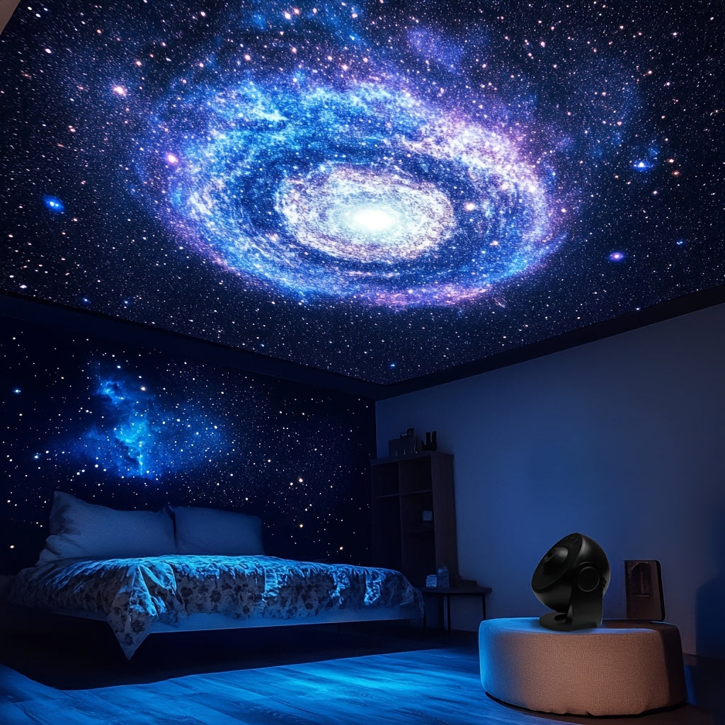 Sternenprojektor – LED-Weltraumprojektion mit Timer-Funktion