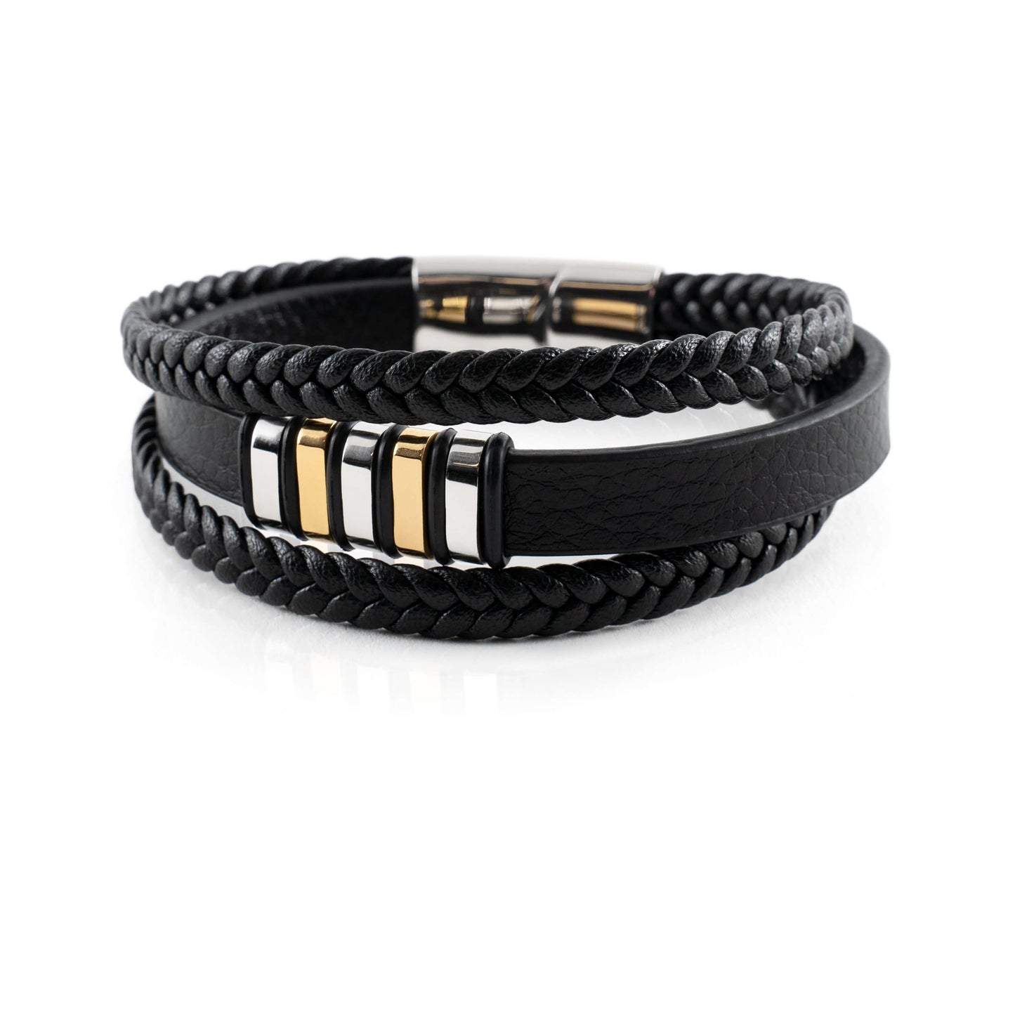 Stilvolle Herrenarmbänder aus echtem Leder