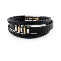 Stilvolle Herrenarmbänder aus echtem Leder