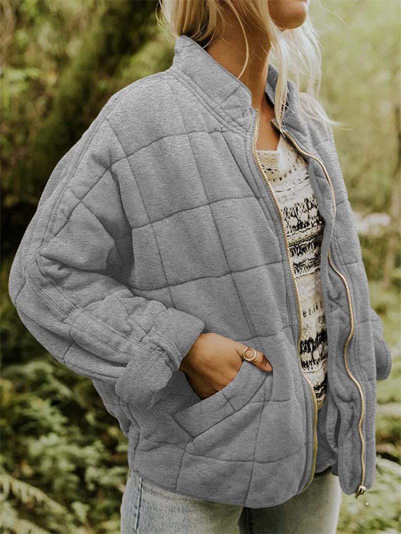 Stilvolle Steppjacke mit Reißverschluss