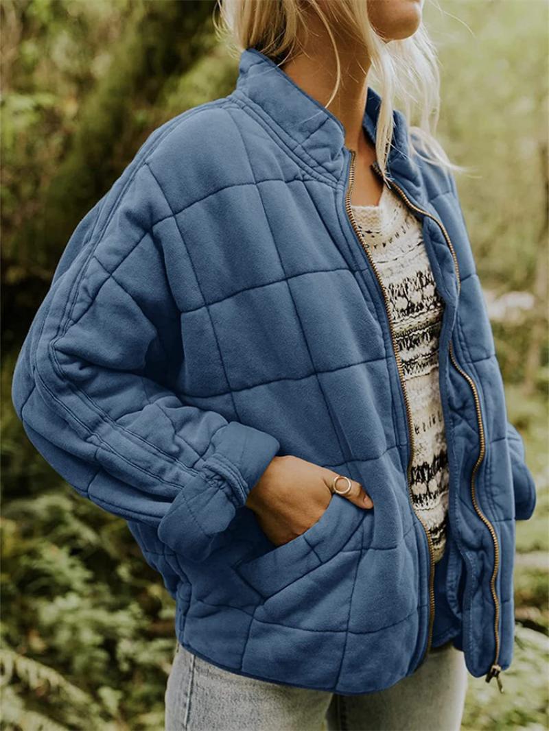 Stilvolle Steppjacke mit Reißverschluss