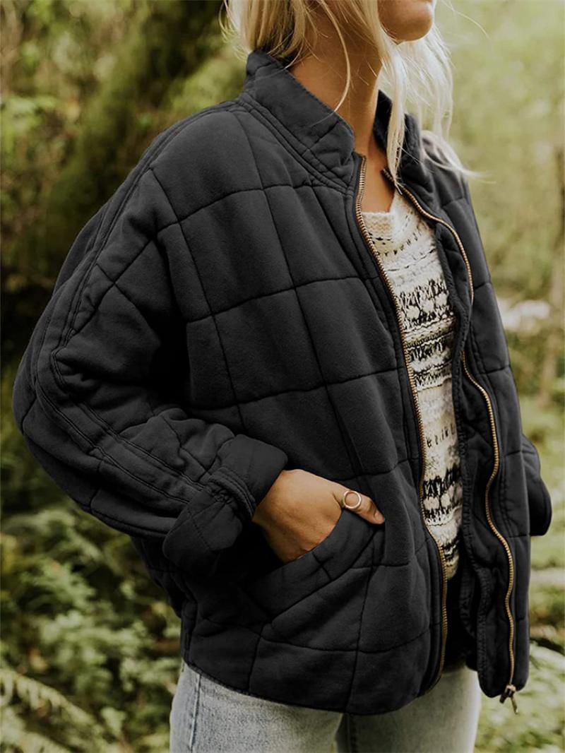 Stilvolle Steppjacke mit Reißverschluss