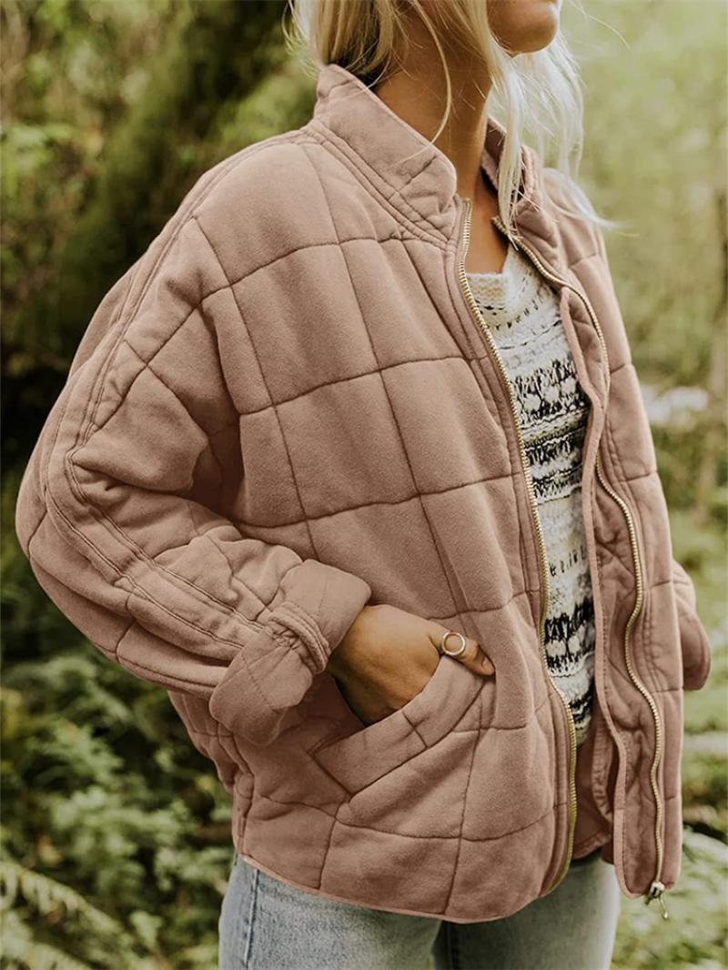 Stilvolle Steppjacke mit Reißverschluss