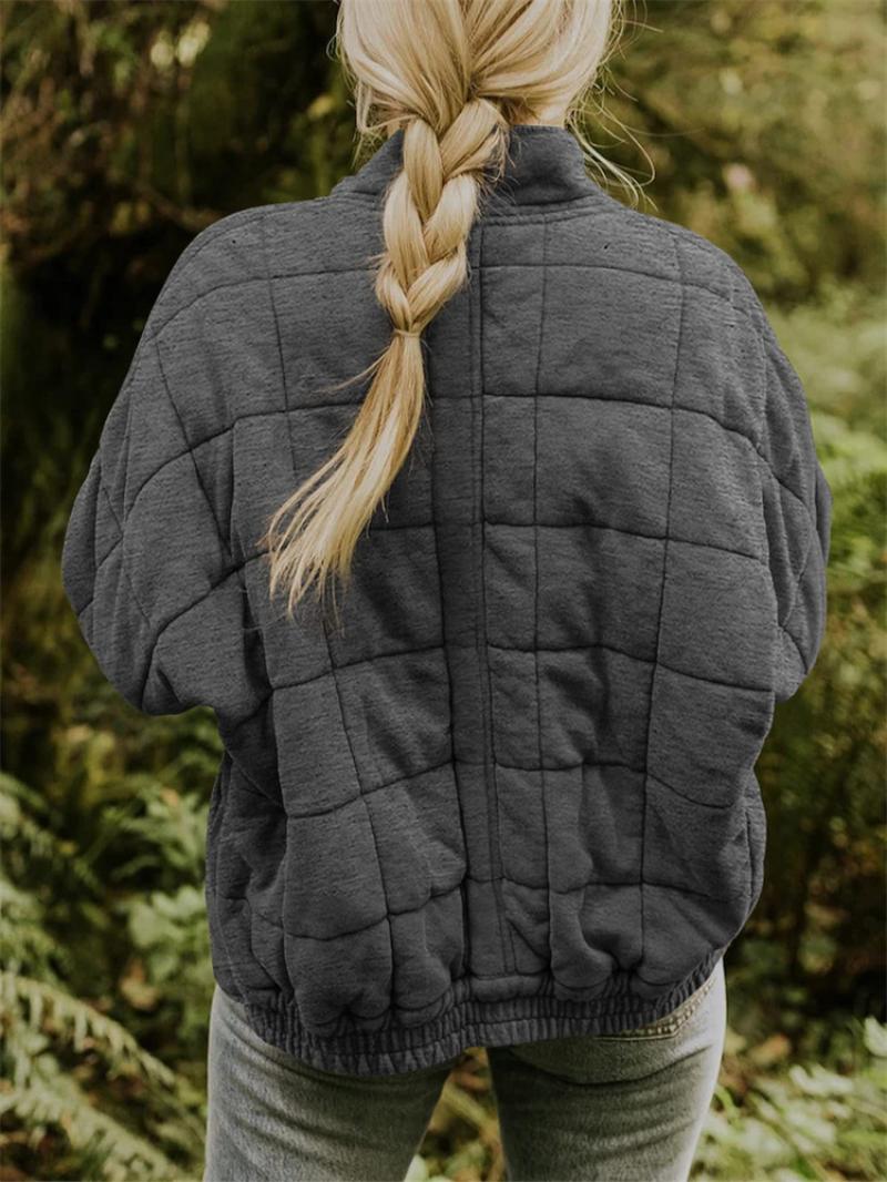 Stilvolle Steppjacke mit Reißverschluss