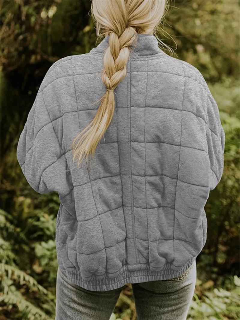 Stilvolle Steppjacke mit Reißverschluss