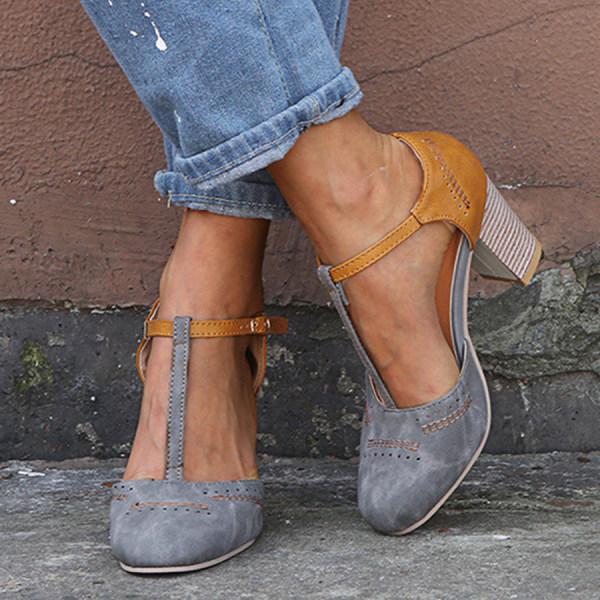 Stilvolle T-Steg-Pumps für Damen