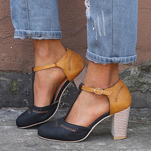 Stilvolle T-Steg-Pumps für Damen