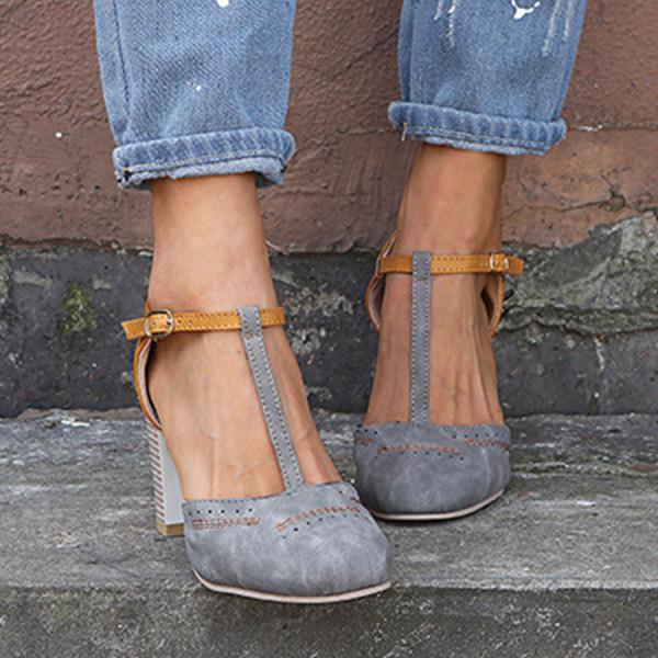 Stilvolle T-Steg-Pumps für Damen
