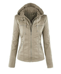 Stilvolle und bequeme Kunstlederjacke