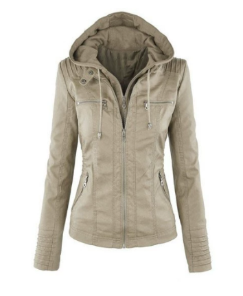 Stilvolle und bequeme Kunstlederjacke