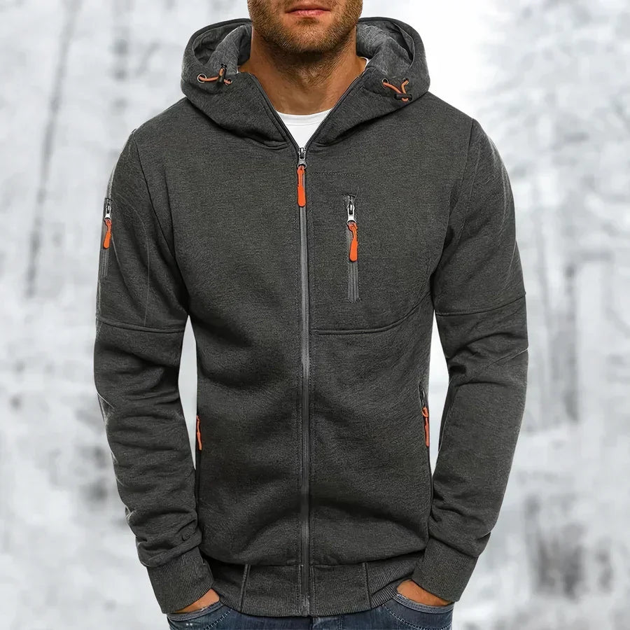 Stilvoller Herren-Hoodie mit Reißverschluss