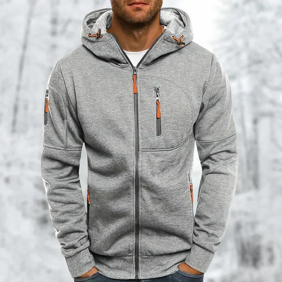 Stilvoller Herren-Hoodie mit Reißverschluss