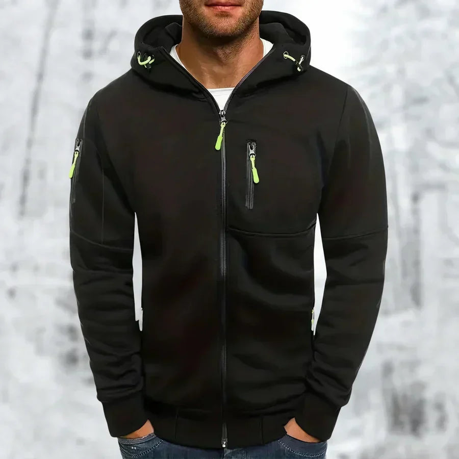 Stilvoller Herren-Hoodie mit Reißverschluss