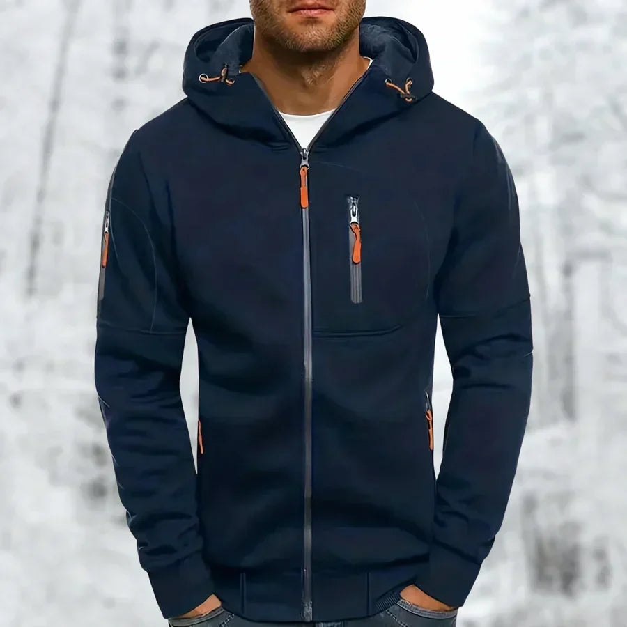 Stilvoller Herren-Hoodie mit Reißverschluss