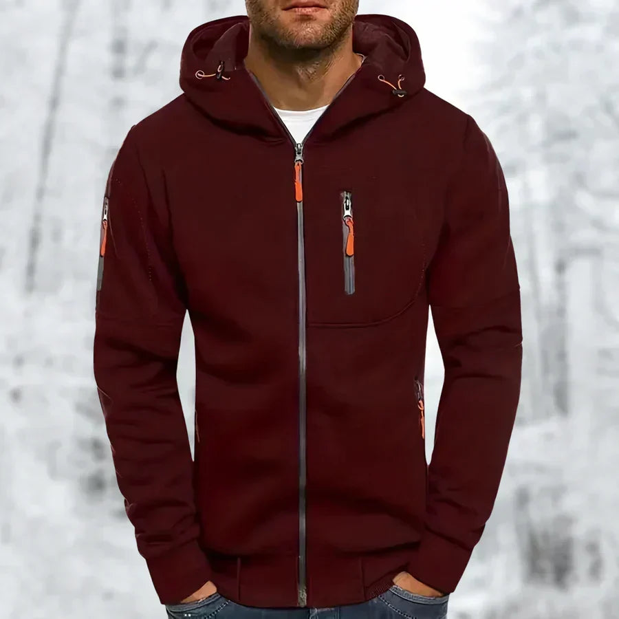 Stilvoller Herren-Hoodie mit Reißverschluss