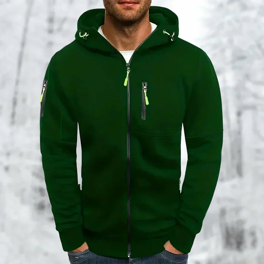 Stilvoller Herren-Hoodie mit Reißverschluss
