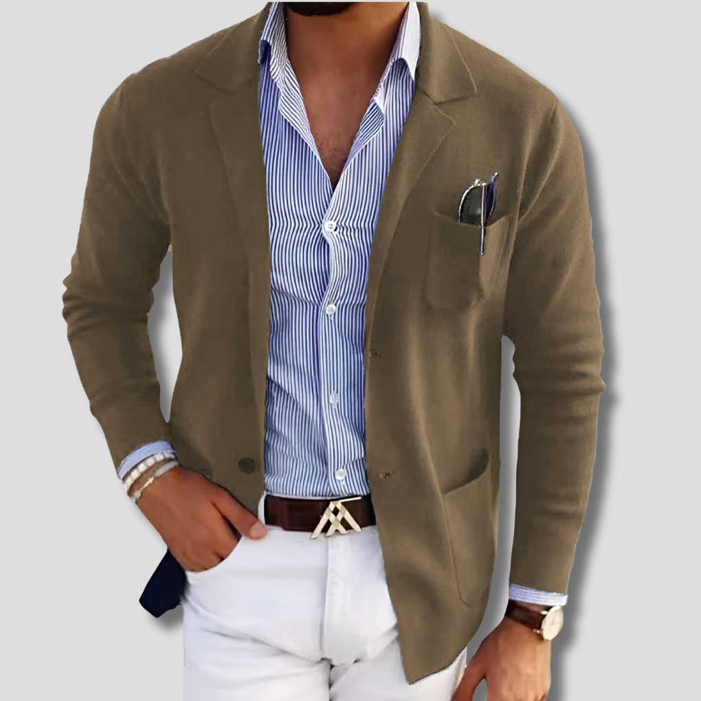 Stilvoller Herrenblazer mit lässigen Pattentaschen – Zeitloses Design mit modernem Akzent