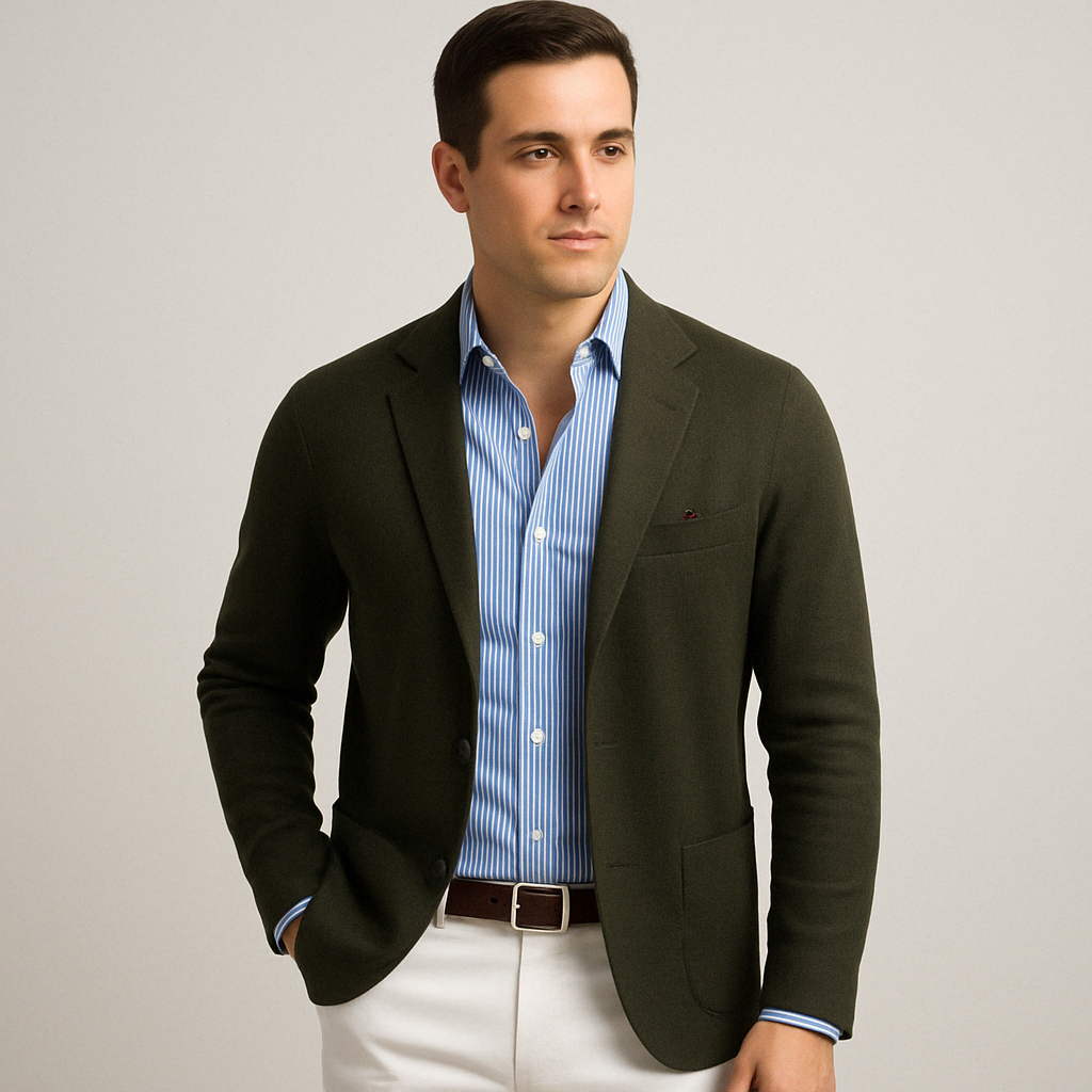 Stilvoller Herrenblazer mit lässigen Pattentaschen – Zeitloses Design mit modernem Akzent
