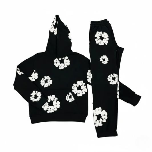 Stilvoller Trainingsanzug mit Blumenmuster für Damen