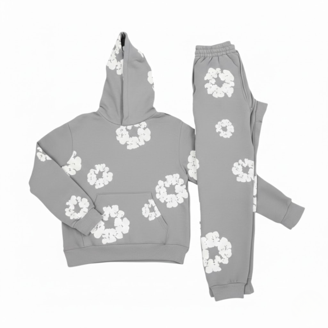Stilvoller Trainingsanzug mit Blumenmuster für Damen