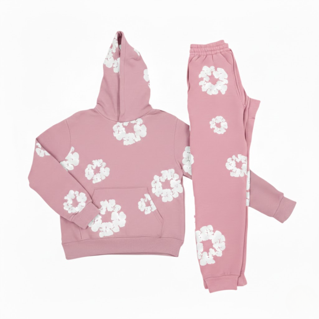 Stilvoller Trainingsanzug mit Blumenmuster für Damen