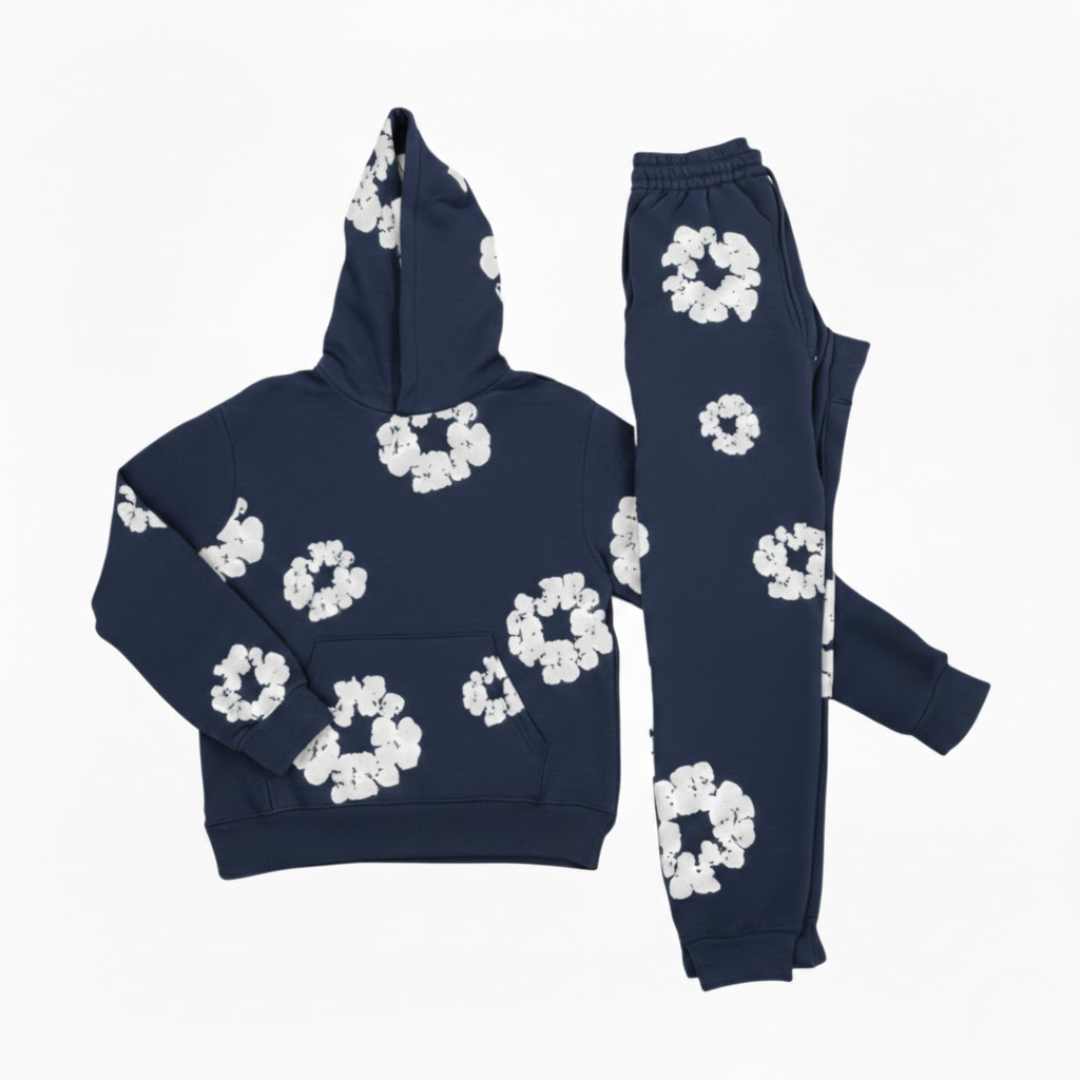 Stilvoller Trainingsanzug mit Blumenmuster für Damen