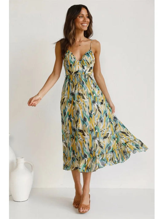 Stilvolles, elegantes Midikleid