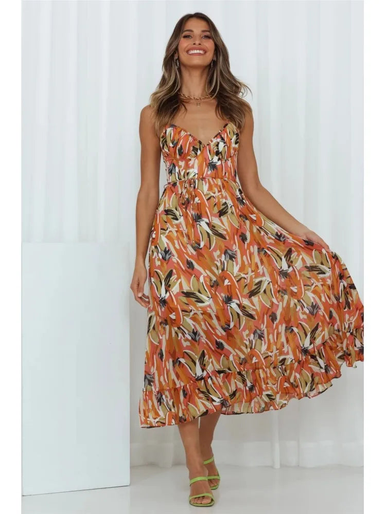 Stilvolles, elegantes Midikleid