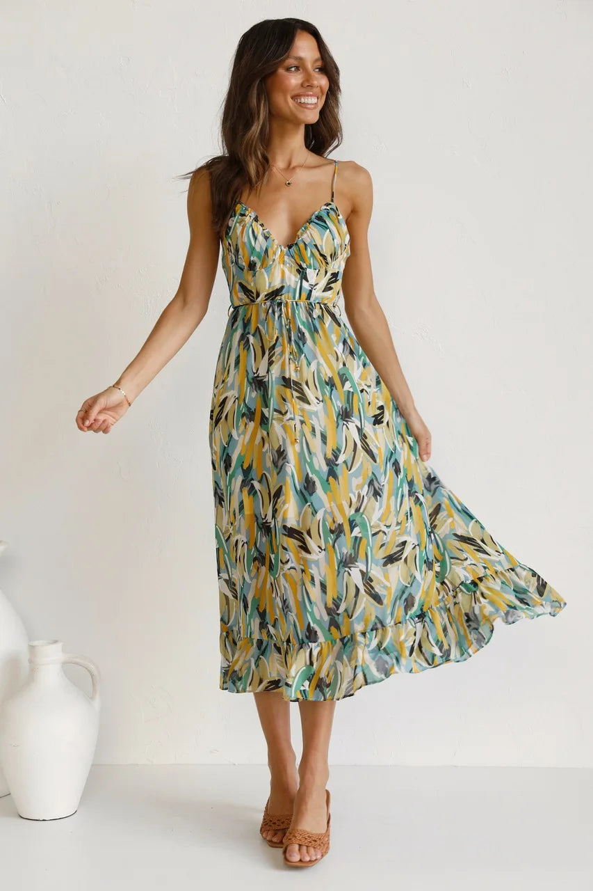 Stilvolles, elegantes Midikleid