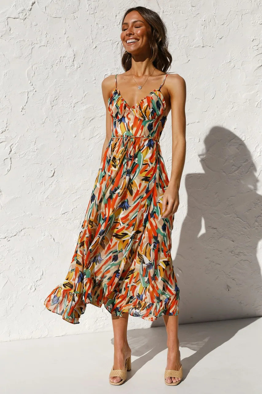 Stilvolles, elegantes Midikleid