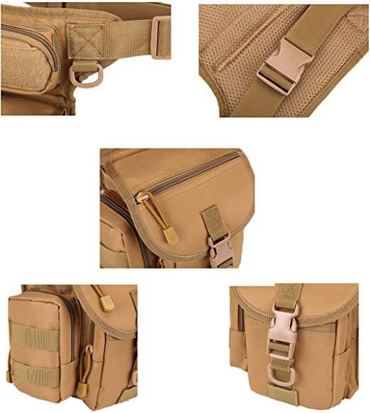 Strapazierfähige taktische Beinbeuteltasche für Herren – Wasserabweisend & mit mehreren Taschen